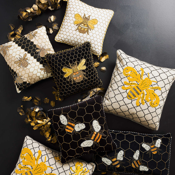 Mackenzie-Childs Queen Bee Throw Pillow